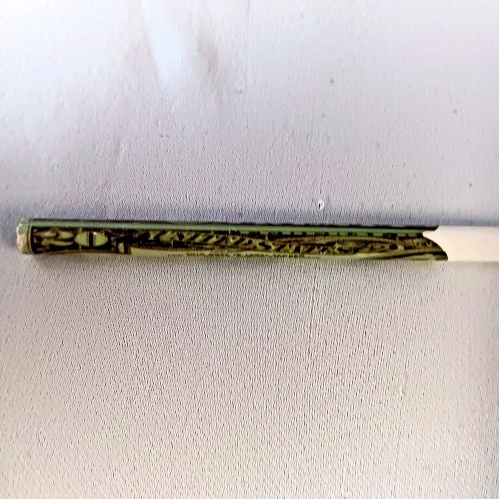 Vtg LaSalle Bank‎ Wood Pencil $20 Bill Money Art Chicago Banking Collectible